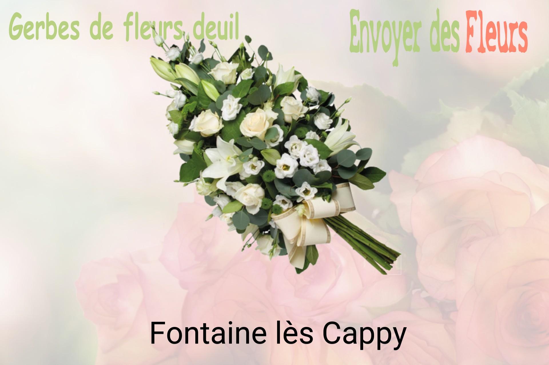 Gerbe de fleurs de deuil livrée à Fontaine-lès-Cappy